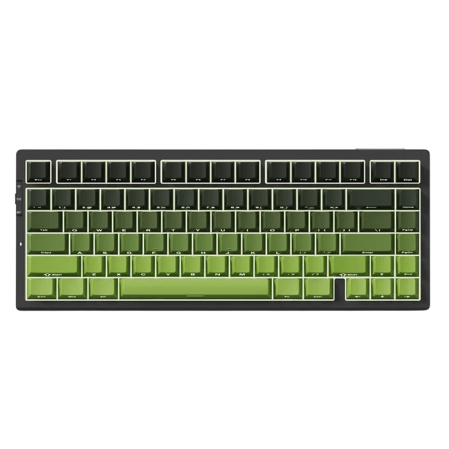 Фото - Механическая беспроводная клавиатура MCHOSE G75 PRO цвет-градиент зеленый, русская раскладка