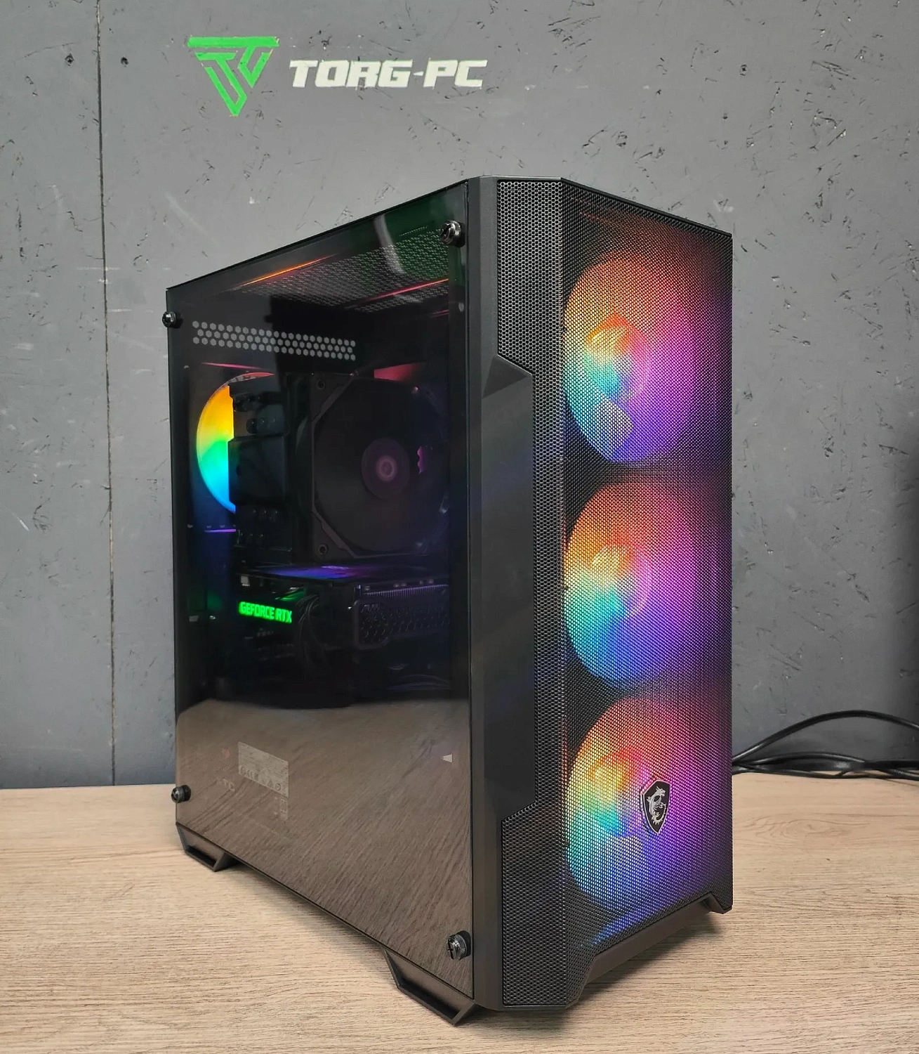 Игровой компьютер 990460 (Ryzen 5 3600 3,6 ГГц/AMD B550/32 ГБ 3,2 ГГц/1024 ГБ SSD/GTX 1660 Ti 6 ГБ/Wi-Fi/650W/1STPLAYER TRILOBITE T3 ARGB Black)