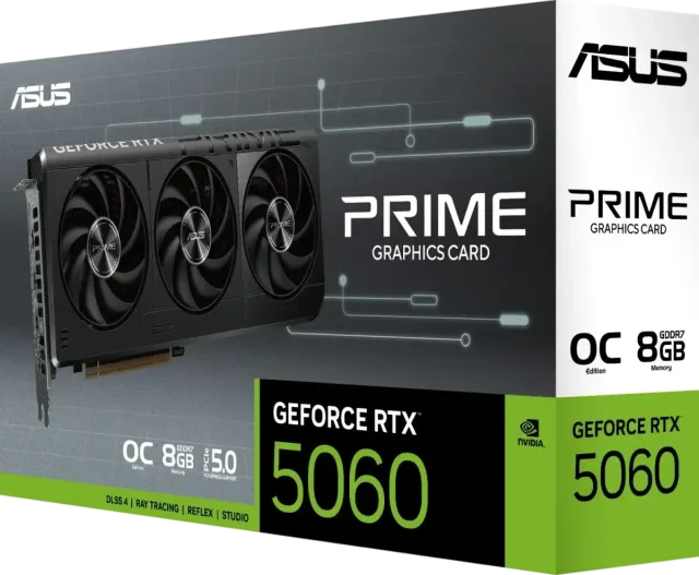 Видеокарта ASUS GeForce RTX 5060 PRIME OC Edition (PRIME-RTX5060-O8G), Retail купить! 