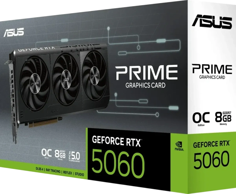 Видеокарта ASUS GeForce RTX 5060 PRIME OC Edition (PRIME-RTX5060-O8G), Retail купить! 