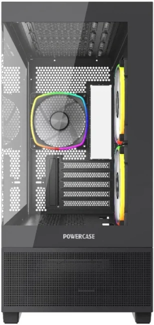 Компьютерный корпус Powercase Vision Micro M3B TG ARGB Black (CVMMB-A3) купить! 