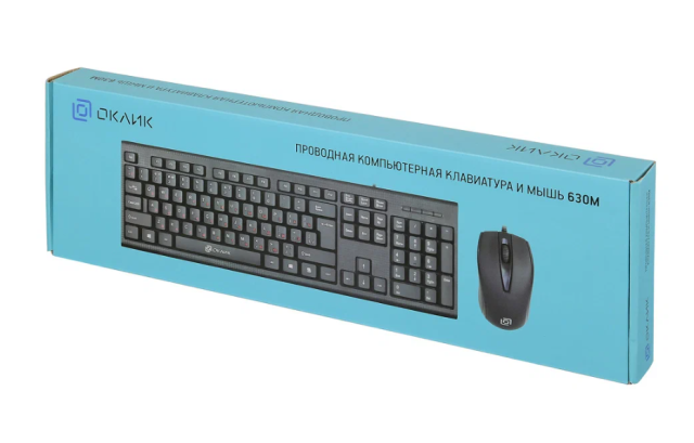 Фото - Подарочный комплект клавиатура+мышь USB черный