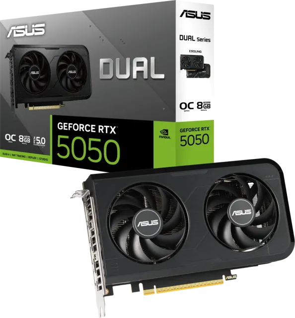 Видеокарта ASUS GeForce RTX 5050 OC 8Gb (DUAL-RTX5050-O8G) купить! 