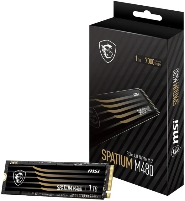 Твердотельный накопитель SSD 1 ТБ M.2 NVMe MSI SPATIUM M480 HS (S78-440L430-P83) купить! 