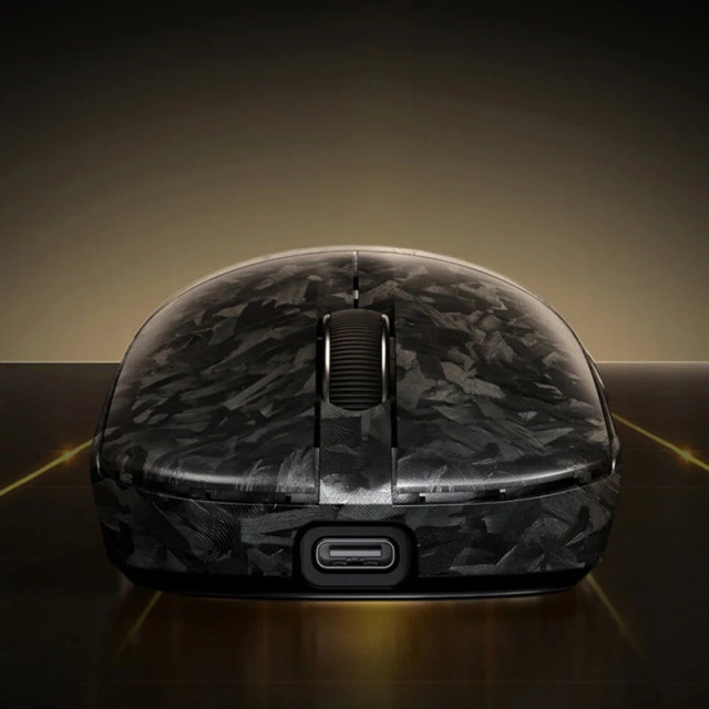Мышь беспроводная 2.4G+Bt FURYCUBE F1 Carbon Silver