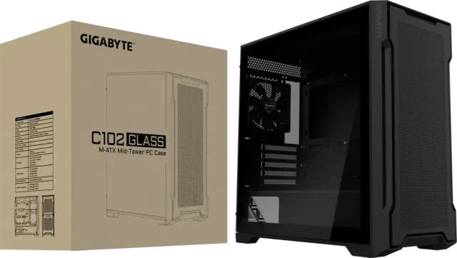 Компьютерный корпус Gigabyte C102G TG Black (GB-C102G) купить! 