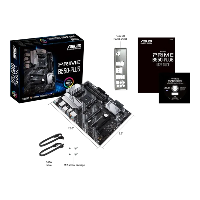 Материнская плата ASUS PRIME B550-PLUS (AM4/AMD B550/4xDDR4/mATX) купить! 