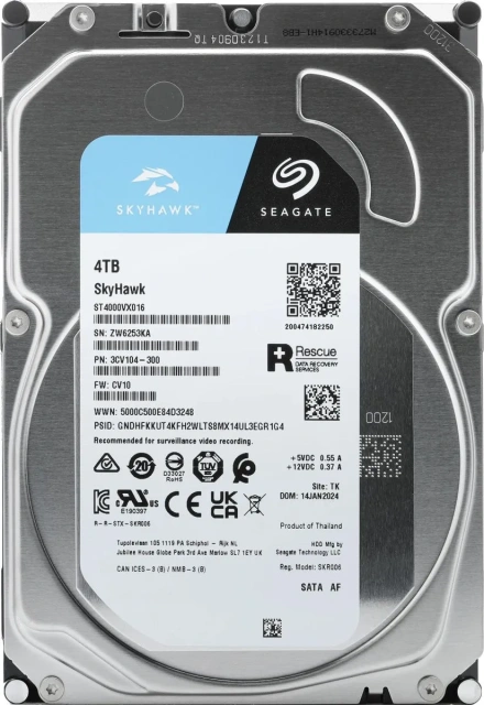 Жесткий диск Seagate 4000 Gb SKYHAWK (ST4000VX016) купить! 