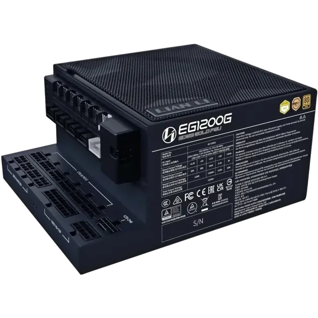 Блок питания Lian Li 1200W EG1200G Black (G9P.EG1200G.BH00.RU) 16 Pin (PCIe 5.0 Connector Cable Details) купить! 