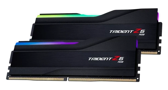 Оперативная память DDR5 64 ГБ 6000 МГц G.Skill TRIDENT Z5 RGB Black (F5-6000J3636F32GX2-TZ5RK) модулей 2 шт. купить! 