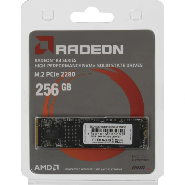 Твердотельный накопитель 256 Gb AMD Radeon R3 Series (R3MP30256G8) купить! 