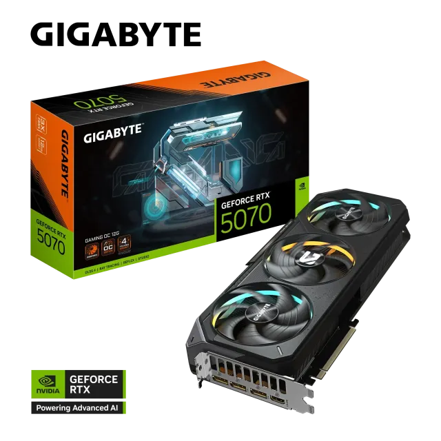 Видеокарта Gigabyte GeForce RTX 5070 GAMING OC 12G (GV-N5070GAMING OC-12GD), Retail купить! 
