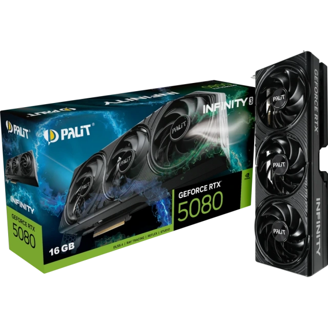 Видеокарта Palit GeForce RTX 5080 Infinity 3 (NE75080019T2-GB2035S) купить! 