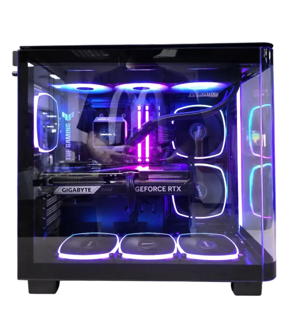 Игровой компьютер 989534 (Ryzen 5 7600X3D 4,1 ГГц/AMD B850/32 ГБ DDR5 6 ГГц/1024 ГБ SSD/RTX 5070 12 ГБ/Wi-Fi/750W/Montech KING 95 PRO ARGB Black) - купить по выгодной цене!