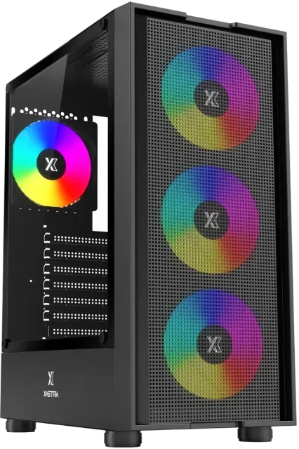 Компьютерный корпус XASTRA A301 4FRGB Black (A301-BK-FC120FRGB-4F-GL) купить! 