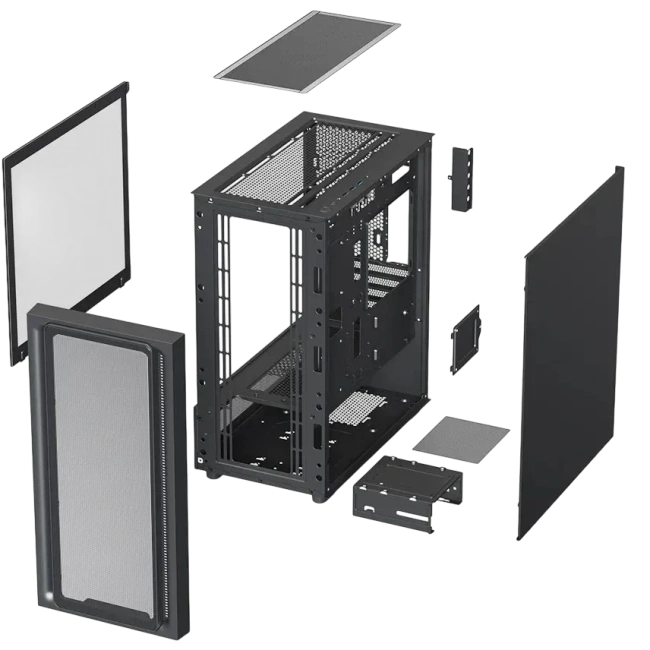 Компьютерный корпус XASTRA A411M 4ARGB-FC TG Black (A411M-4FC12A) купить! 