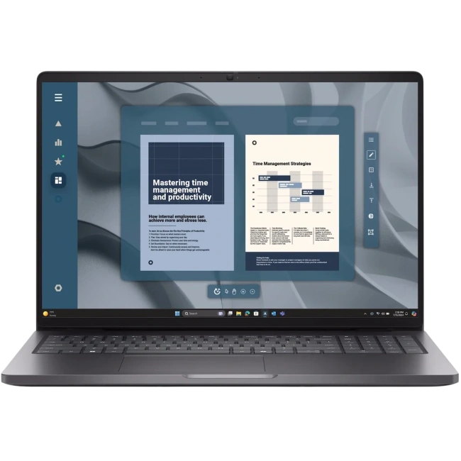 Ноутбук Dell Pro 16 PC16255 (AMD Ryzen 5 220/16" 1920x1200/8Gb/256Gb SSD/AMD Radeon 740M/Wi-Fi/BT/Windows 11 Pro) Black - фото