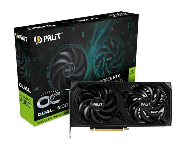 Видеокарта Palit GeForce RTX 4060 TI Dual (NE6406TT19P1-1060D) купить! 