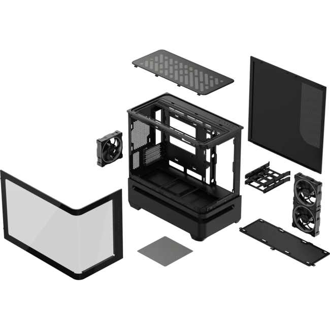 Компьютерный корпус ASUS PRIME AP202 TG ARGB Black (90DC00P0-B19000) купить! 