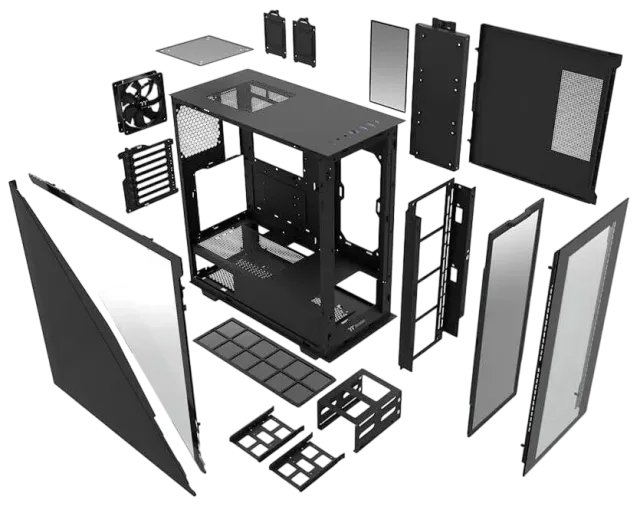 Компьютерный корпус Thermaltake DIVIDER 300 TG CA-1S2-00M1WN-00 Black купить! 