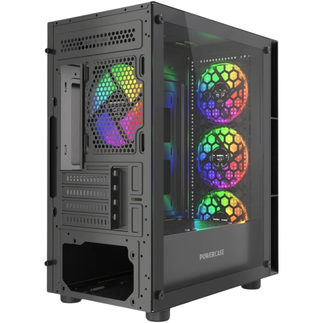 Компьютерный корпус Powercase Mistral Micro EM17 ARGB Black (CMMEM17B-A4) купить! 