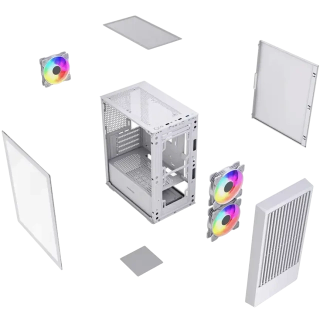 Компьютерный корпус Powercase Mistral SM07 TG ARGB White (CMMSM07W-A3) купить! 