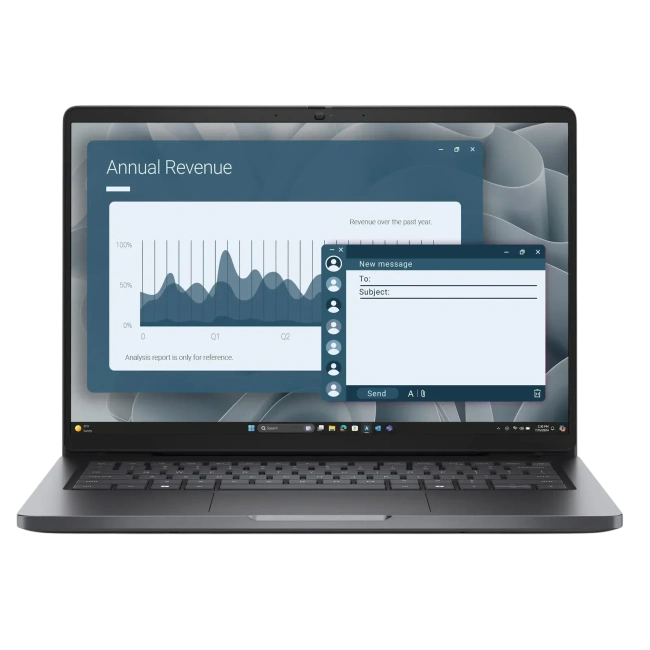 Ноутбук Dell Pro 14 PC14255 (AMD Ryzen 5 220/14" 1920x1200/8Gb/256Gb SSD/AMD Radeon 740M/Win 11 Pro) Black - фото