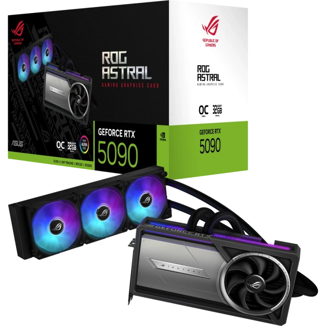 Видеокарта ASUS GeForce RTX 5090 ROG Astral LC OC 32GB (ROG-ASTRAL-LC-RTX5090-O32G-GAMING) купить! 
