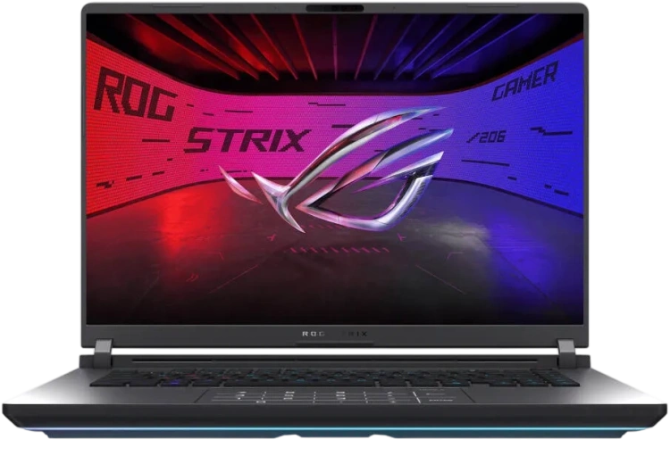Ноутбук ASUS ROG Strix 16 G615LR-AS96 (Ultra 9-275HX/16" 2560x1600/32G/1Tb SSD/RTX 5070 Ti 12G/Win 11 Home) Gray - фото