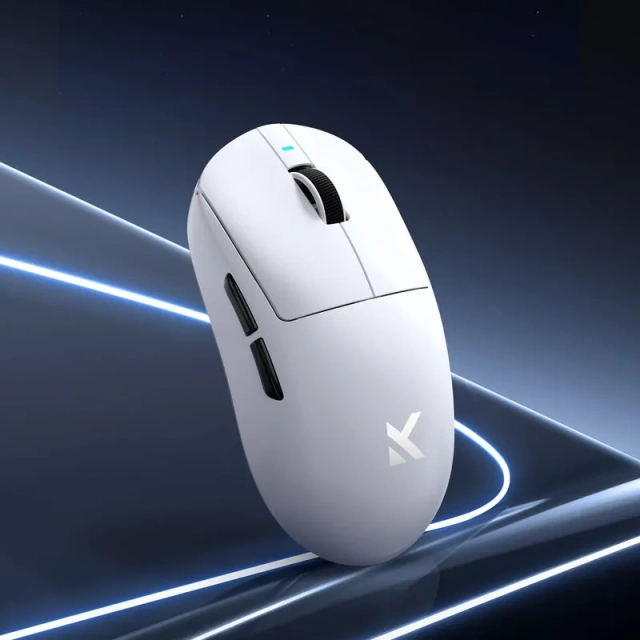 Мышь беспроводная Mchose A7 ultra, радиоканал/bluetooth, 8KHz, белая