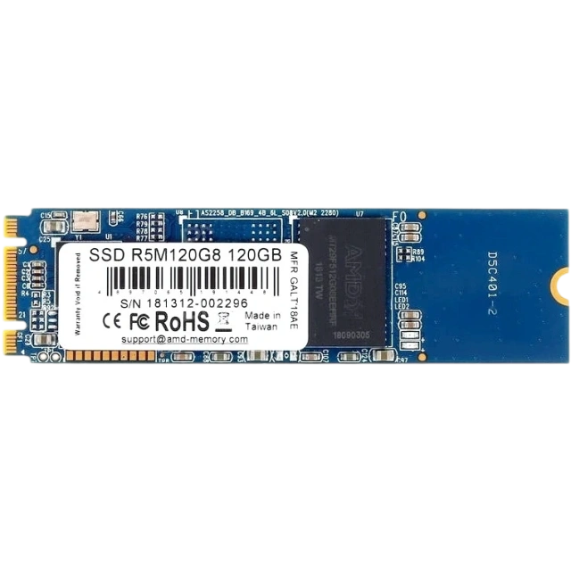 Твердотельный накопитель AMD 120 Gb R5 (R5M120G8) купить по выгодной цене! 