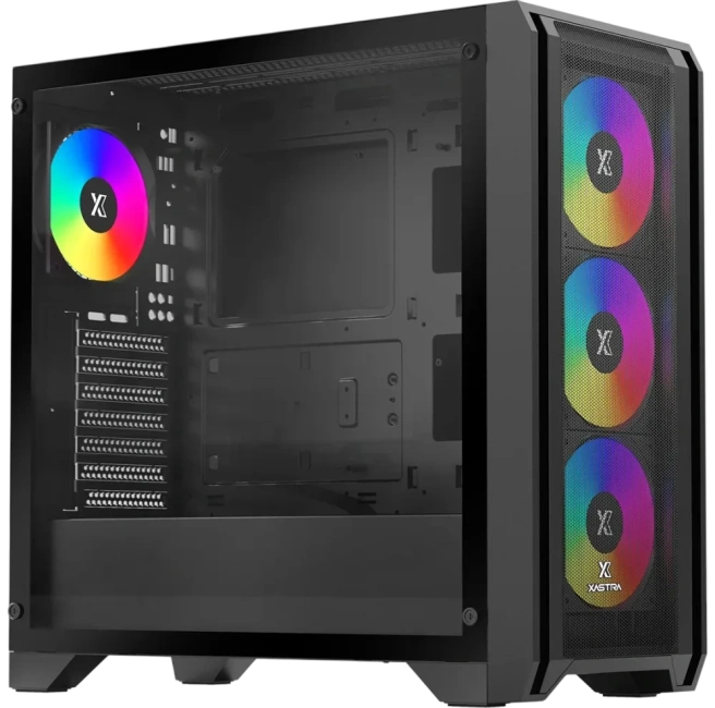 Компьютерный корпус XASTRA A500 4ARGB Black (A500-BK-FC120ARGB-4F-GL) купить! 