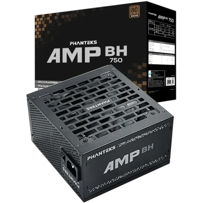 Блок питания Phanteks 750W AMP BH Black (PH-P750B_BK01) 16 Pin (PCIe 5.0 Connector Cable Details) купить! 