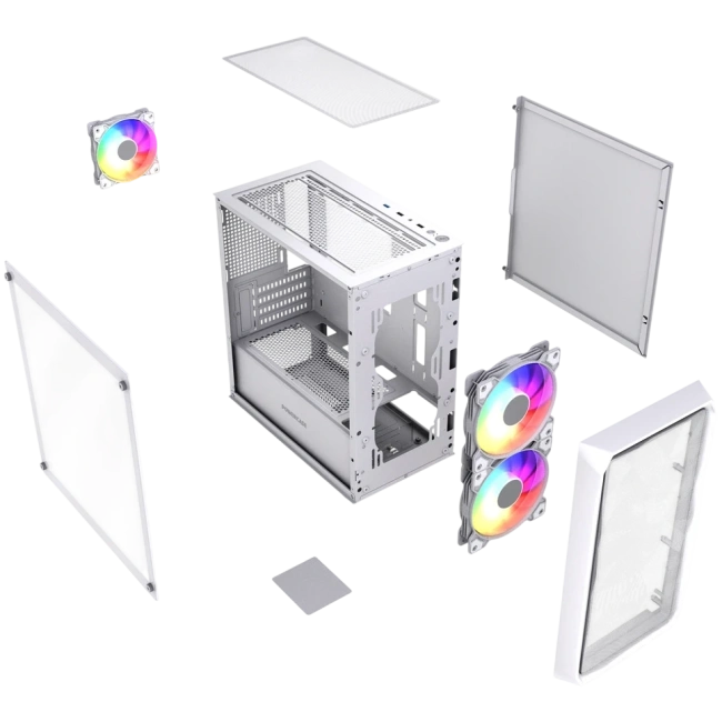 Компьютерный корпус Powercase Mistral Micro A3W TG ARGB V2 White (CMMAW-A3-V2) купить! 