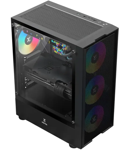 Компьютерный корпус XASTRA A301 4FRGB Black (A301-BK-FC120FRGB-4F-GL) купить! 