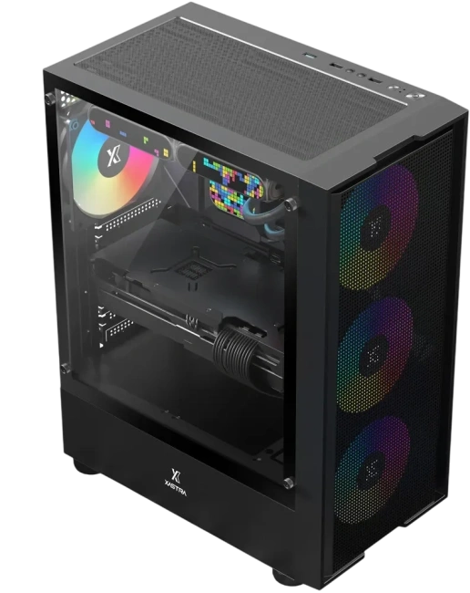 Компьютерный корпус XASTRA A301 4FRGB Black (A301-BK-FC120FRGB-4F-GL) купить! 