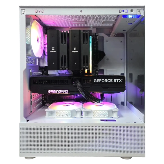 Игровой компьютер 989929 (Core i5-12600KF 3.7 ГГц/Intel B760/32 ГБ DDR5 6 ГГц/1024 ГБ SSD/RTX 4060 Ti 8 ГБ/Wi-Fi/750W/1STPLAYER MIKU Mi2-A LED White) - купить по выгодной цене!