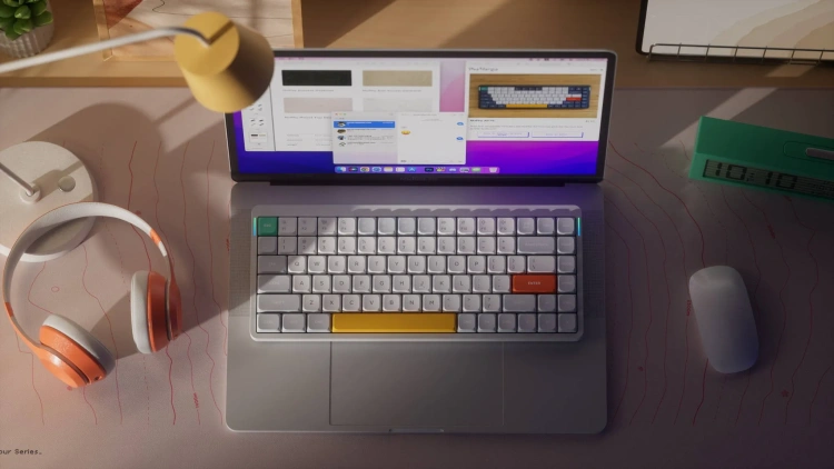 Фото - Механическая клавиатура Nuphy AIR75v2 grey радиоканал/bluetooth (беспроводная) Русская раскладка