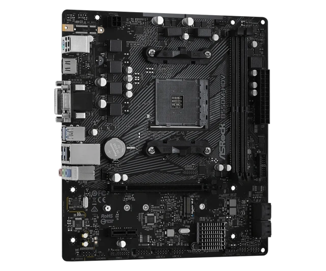 Материнская плата ASRock B550M-HDV (AM4/AMD B550/2xDDR4/mATX) купить! 