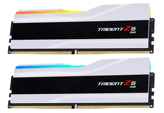Оперативная память DDR5 64 Gb 6400 MHz G.Skill TRIDENT Z5 RGB White (F5-6400J3239G32GX2-TZ5RW) купить! 