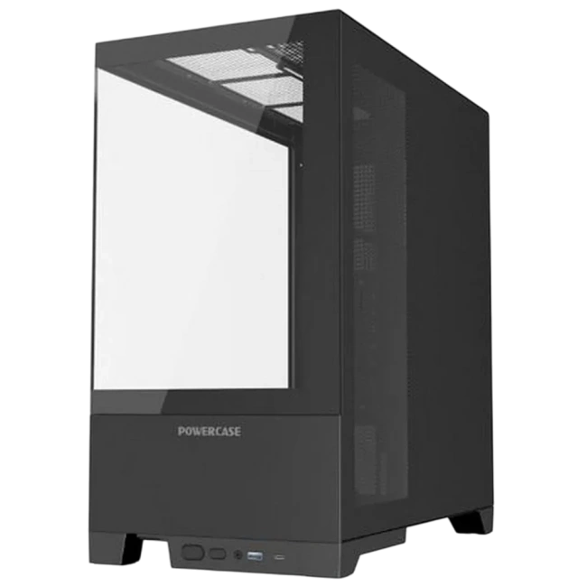 Компьютерный корпус Powercase Vision Black V2 TG Black (CVBAV2-L0) купить! 