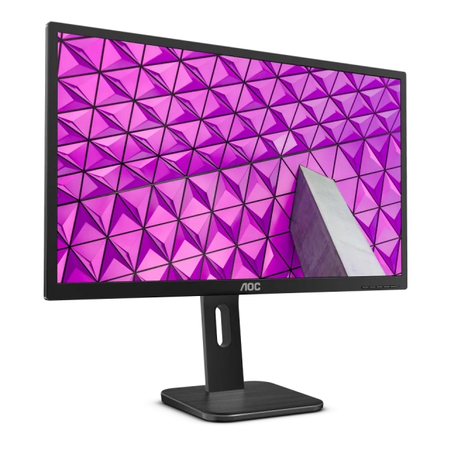 Монитор 23.8'' AOC 24P1 [16:9] 1920х1080(FHD) IPS, nonGLARE, 250cd/m2, H178°/V178°, 1000:1, 50M:1, 16.7M, 5ms, VGA, DVI, HDMI, DP, USB-Hub, Height adj, Pivot, Tilt, Swivel, Speakers, Audio out, 3Y, Grey