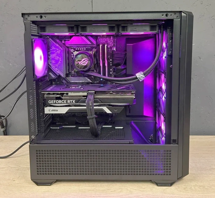 Игровой компьютер 692535 (Core i5-14600KF 3.5 ГГц/Z790/32 ГБ 6000 MHz DDR5/1000 ГБ SSD/RTX 4070 TI SUPER 16 ГБ/Wi-FI/850W/Cougar MX600 RGB черный/Win 10 Pro Trial) - купить по выгодной цене!