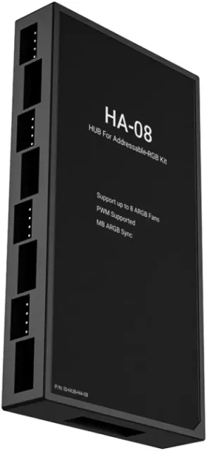 Разветвитель питания ID-COOLING HA-08 PWM ARGB Ports купить! 