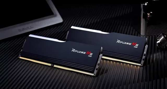 Оперативная память DDR5 32 Gb 6000 MHz G.Skill RIPJAWS M5 RGB Black (F5-6000J3040F16GX2-RM5RK) купить! 
