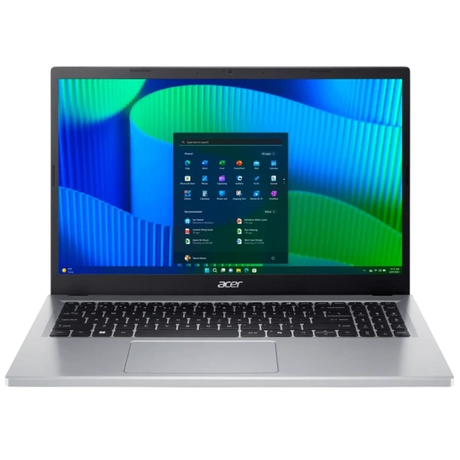 Ноутбук Acer Extensa 15 EX215-34-P0AB (Intel N200/15.6"/1920x1080/8Gb/256GB SSD/Intel UHD Graphics/Wi-Fi/Bluetooth/no OS) Silver - фото