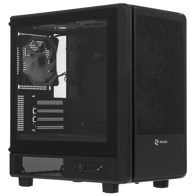Корпус компьютерный 4FAN Goldrim Black wFans купить! 
