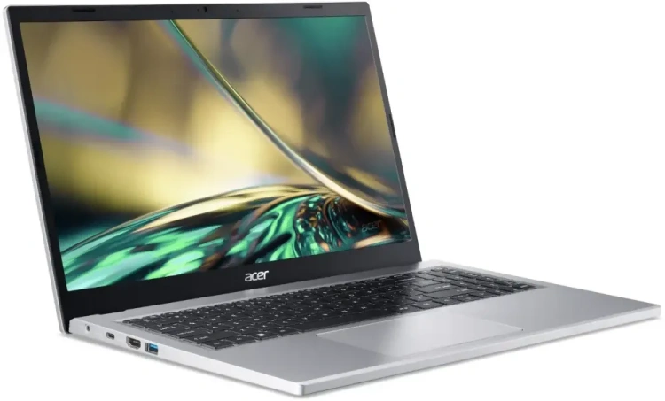 Ноутбук Acer Aspire 3 A315-510P-30EA (Core i3 N305/15.6"/FHD/8GB/256GB SSD/UHD Graphics/Без ОС) NX.KDHER.002 Silver - фото