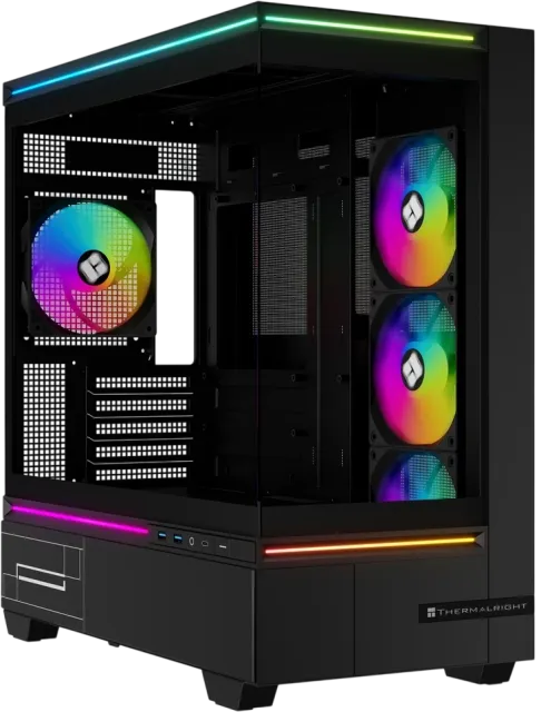 Компьютерный корпус Thermalright M10 FAN4-C TG ARGB Black (TRTLM10BF4C) купить! 