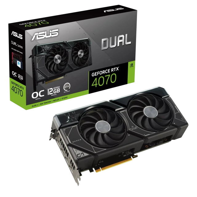 Видеокарта ASUS Dual GeForce RTX 4070 OC Edition 12GB (DUAL-RTX4070-O12G), Retail купить! 